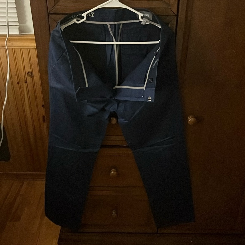 Bonobos slim straight pants, royal blue color